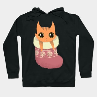 Kitty xmas stocking Hoodie